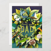 Große Väter Feiertagskarte (Vorne/Hinten)