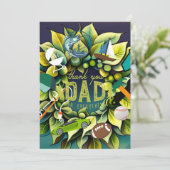 Große Väter Feiertagskarte (Stehend Vorderseite)