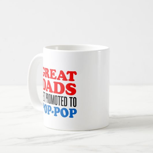 Große Väter für den Pop-Pop Kaffeetasse (Vorderseite Links)