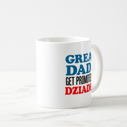 Große Väter gefördert zu Dziadek Tasse (VorderseiteRechts)