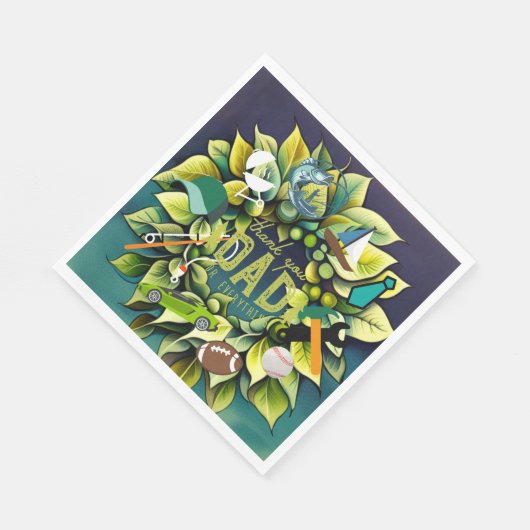 Große Väter Serviette (Ecke)