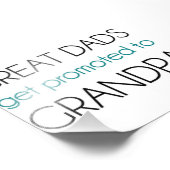 Große Vater werden zum Großvater befördert Fotodruck (Ecke)