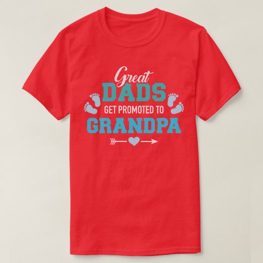 Große Vater werden zum Großvater befördert T-Shirt (Design vorne)