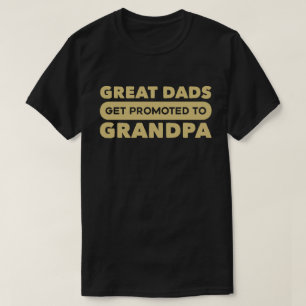 Große Vater werden zum Großvater befördert T-Shirt