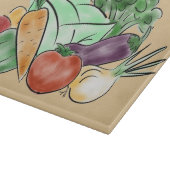 Große Veggie-Liebe Schneidebrett (Ecke)