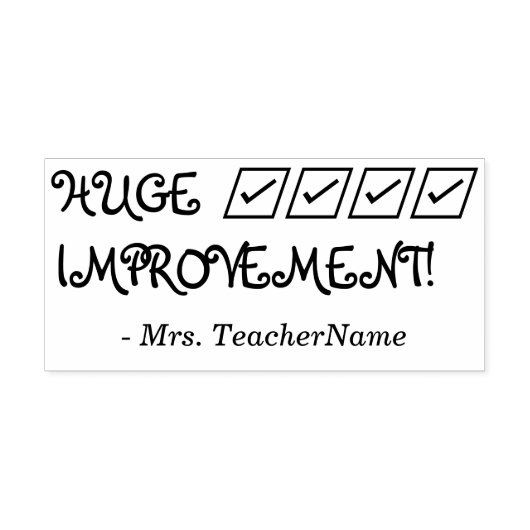 "GROSSE VERBESSERUNG!" Briefmarke aus Kautschuk Gummistempel (Prägung)