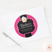 Große Verpackungskleber für Backwaren Runder Aufkleber (Umschlag)