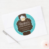 Große Verpackungskleber für Backwaren Runder Aufkleber (Umschlag)