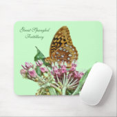 Große verschüttete Fritillenkoordinierungselemente Mousepad (Mit Mouse)