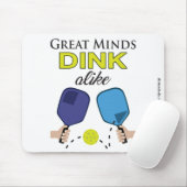 "Große VerstandDink ebenso" Pickleball Mousepad (Mit Mouse)
