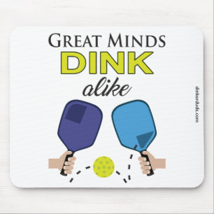 "Große VerstandDink ebenso" Pickleball Mousepad