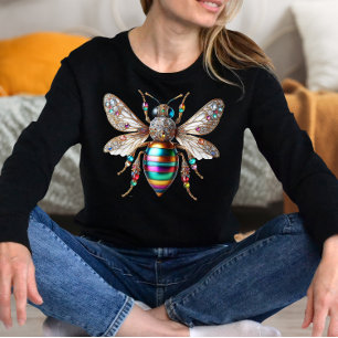 Große verzierte Biene T-Shirt