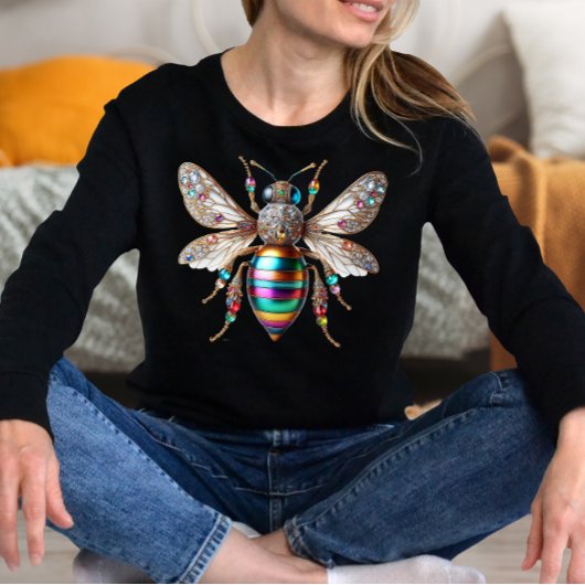 Große verzierte Biene T-Shirt