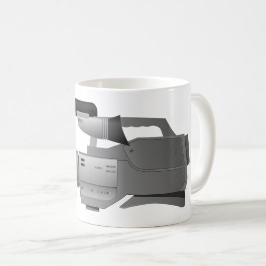 Große Videokamera-Tasse Kaffeetasse (VorderseiteRechts)