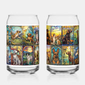 Große Vielfalt an Hunderassen Dosenglas (Vorderseite)