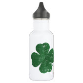 Große Vierblättriges Kleeblatt - Vintager Stil Trinkflasche (Links)