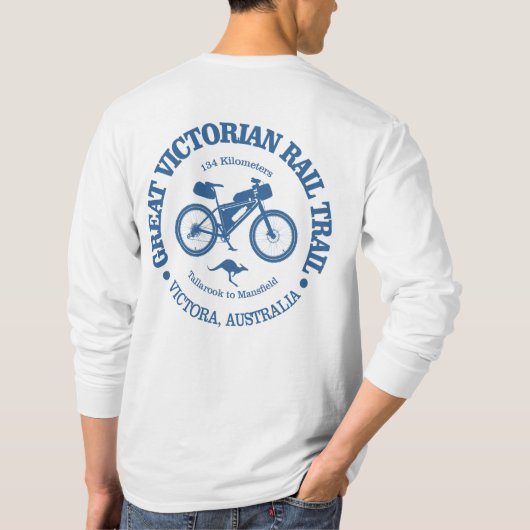 Große Viktorianische Bahnstrecke (Radfahren) T-Shirt (Rückseite)