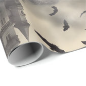 Grosse Viktorianische gotische Vintage Burg Geschenkpapier (Rolleneckpunkt)