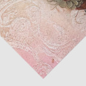 Große, Vintag Inspiriert Goth Girl & Pink Roses Seidenpapier (Ausschnitt)