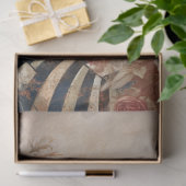 Große, Vintag Inspiriert Goth Girl & White Roses Seidenpapier (Geschenk)