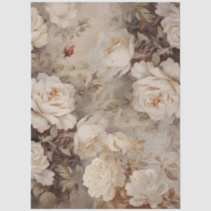 Grosse, Vintag Inspirierte Rosen Seidenpapier