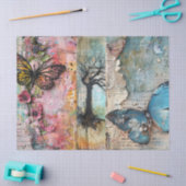 Große Vintage Abstrakte Kunstsammlung Seidenpapier (Basteln)