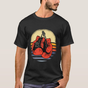 Große Vintage Boxhandschuhe Boxing Boxing T-Shirt