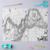 Große Vintage Decoupage Maps für Künstler Seidenpapier (Basteln)