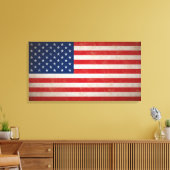 Große Vintage Grunge Style American Flag Leinwand (Insitu (Wohnzimmer))
