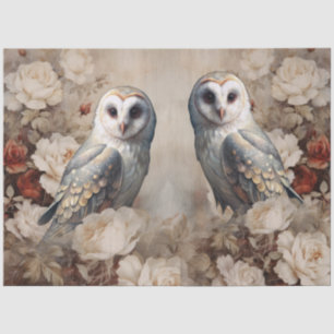 Große Vintage-inspirierte viktorianische Rosen & E Seidenpapier