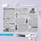 Große Vintage Katalogseite Seidenpapier (Handwerk)