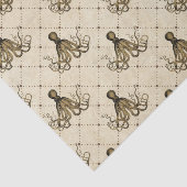 Große Vintage Kraken Seidenpapier (Ausschnitt)