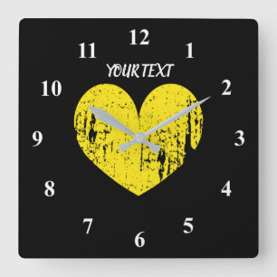 Große Vintage Küche Quadratische Wanduhr