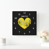 Große Vintage Küche Quadratische Wanduhr (Zuhause)