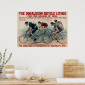 Große Vintage Mens Sports Cycling Fans Poster (Küche)