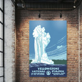 Große Vintage Yellowstone WPA-Reise Poster