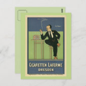 Große Vintage Zigarettenwerbung der 1890er Jahre Postkarte (Vorne/Hinten)