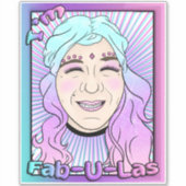 Große Vinyl-Aufkleber mit 8" x 8", kundenspezifisc Aufkleber (Vorderseite)