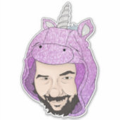 Große Vinyl-Aufkleber mit 8" x 8", kundenspezifisc Aufkleber (Vorderseite)