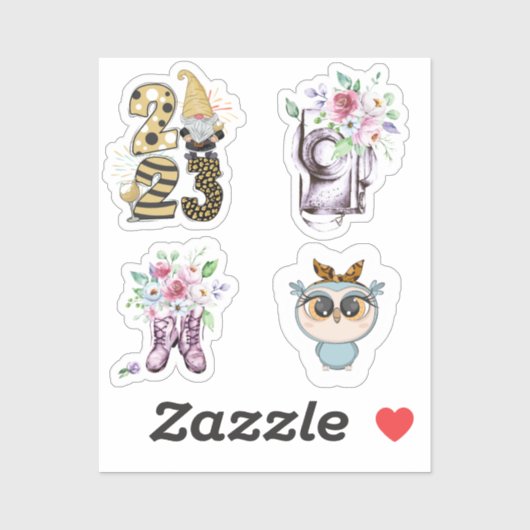 Große Vinyl-Aufkleber mit einer Größe von 8 Zoll x Aufkleber (Blatt)