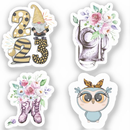 Große Vinyl-Aufkleber mit einer Größe von 8 Zoll x Aufkleber (Vorderseite)