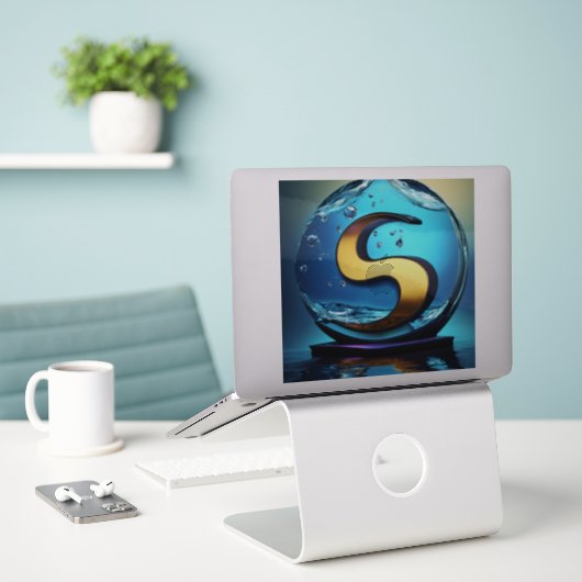 Große Vinyl-Aufkleber mit einer Größe von 8 Zoll x Aufkleber (Laptop auf Schreibtisch)