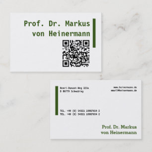 Große Visitenkarten Business Card Visitenkarte