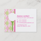 Große Visitenkarten des Damengolf-Lehrers Visitenkarte (Vorderseite)