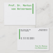 Große Visitenkarten Visitenkarte (Vorne/Hinten)