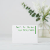Große Visitenkarten Visitenkarte (Stehend Vorderseite)
