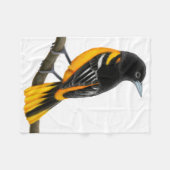 Große Vogel-Fleece-Decke Baltimores Oriole Fleecedecke (Vorderseite (Horizontal))
