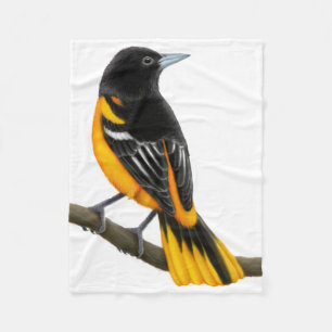 Große Vogel-Fleece-Decke Baltimores Oriole Fleecedecke