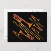 Größe von Trombonen Postkarte (Vorne/Hinten)