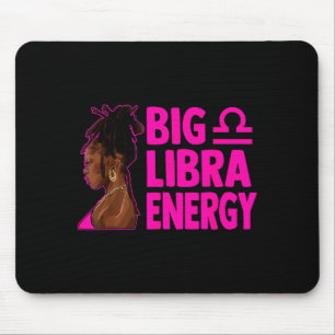 Große Waage Energie Geburtstag Gelockte Frau Stern Mousepad